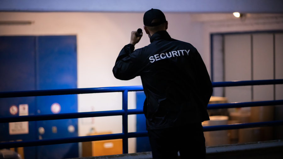 Logistics Centers Security Guard Monitoring with Advanced Surveillance Systems.