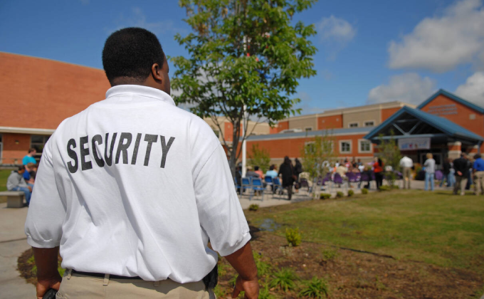 SGS Guards monitoring campuses to ensure safety.